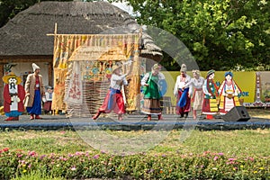 The dramatized fancy-dress performance in the Ukrainian style, Sorochinsk fair