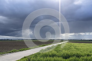 Dramzic thunderstorm clouds