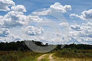 Dranatic Clouds in Summer Sky