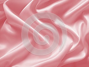 Draped pink silk background