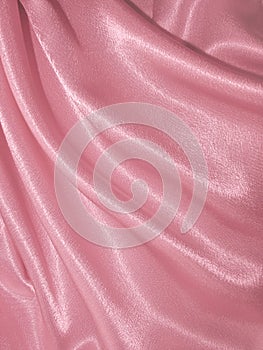 Draped pink silk background