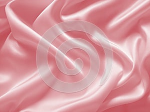 Draped pink silk background photo