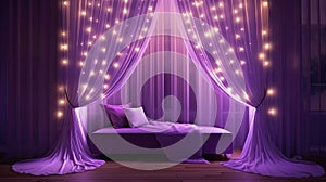 drapes purple curtain