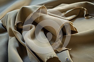 draping and cutting heavyduty upholstery fabric roll