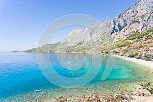 Drasnice, Dalmatia, Croatia - Overview across the beautiful bay of Drasnice