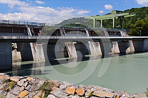 Drau river power plant in Austria