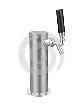 Draught Beer Tap Isolated