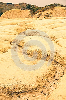 Draught, river bed - global warming/ no water concept