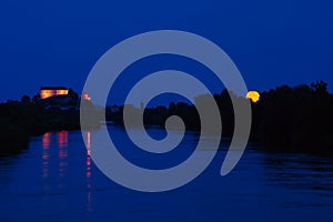 Drava River by Night, Slovenia