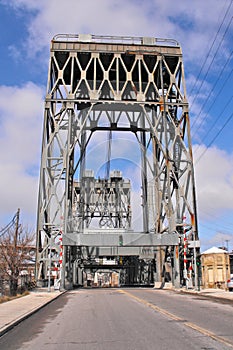 Draw bridge in Cleveland