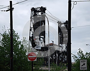 Draw Bridge in Downtown Portland, Oregon