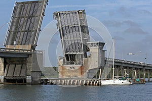Draw bridge & sailboat
