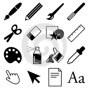 Draw and paint icons