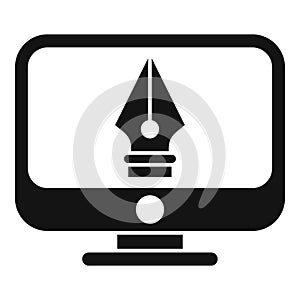 Draw redesign icon simple vector. Web ui