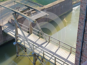 Drawbridge at the castle Loevestijn in the Netherlands