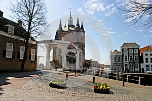 Drawbridge and city gate photo