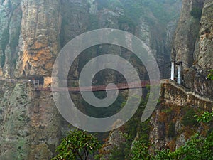 Drawbridge in songshan mountains