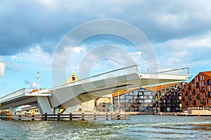 Drawbridge in Copenhagen, Denmark