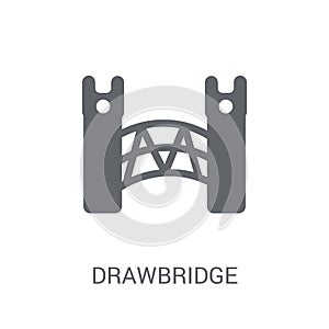 drawbridge icon. Trendy drawbridge logo concept on white background from Fairy Tale collection