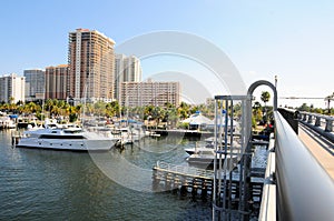 Drawbridge in intercoastal in South Florida