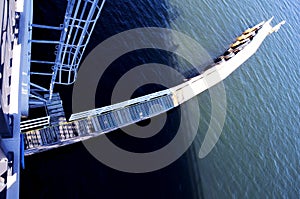 Drawbridge ladder in intercoastal in Florida