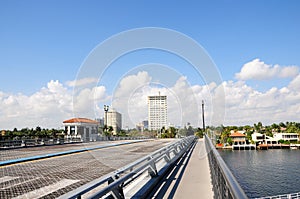 Drawbridge over intercoastal in South Florida