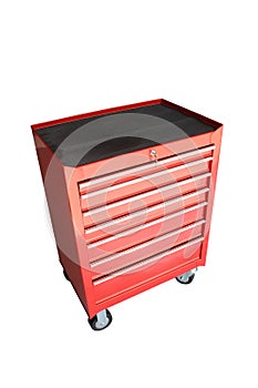 Drawer Mobile Tools Cabinet - isolated