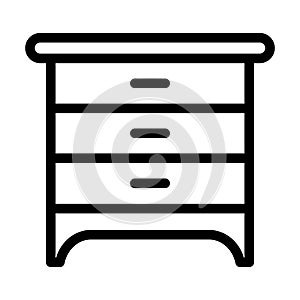 Drawer Vector Thick Line Icon For Personal And Commercial Use