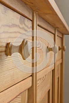 Drawers cabinet wood pigeon holes