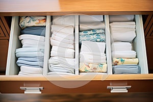 drawers filled with silk handkerchiefs