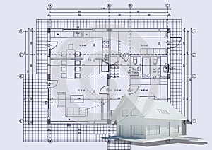 Drawing with 3d house