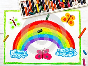 Drawing: beautiful rainbow