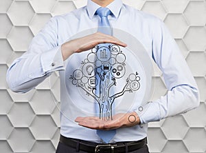 Drawing business tree