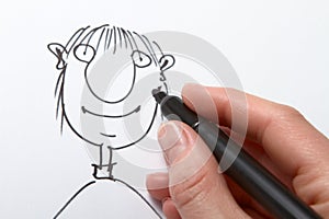 Drawing caricature photo