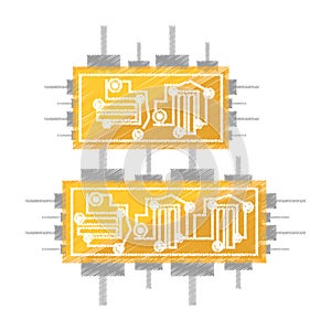 drawing circuit board electronic componet