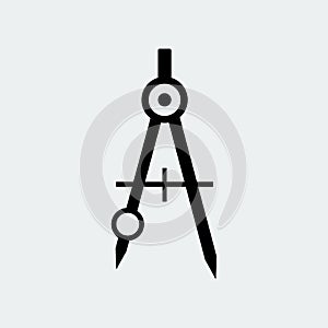 Drawing Compass Icon Stationery.Vector Illustration