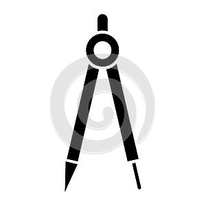 Drawing compass icon vector on trendy design