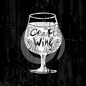 Drawing Craft Wine Concept
