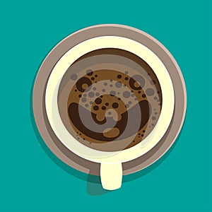 Drawing of a Cup of coffee smile