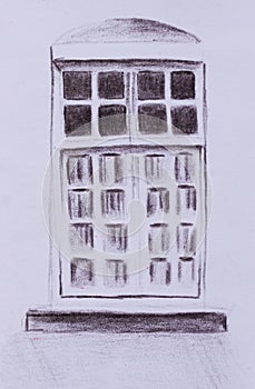 Drawing of the door