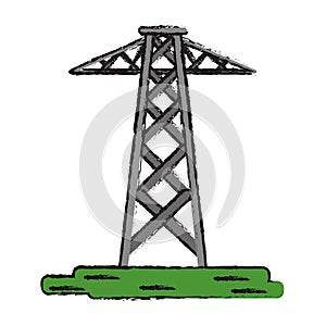 Drawing electrical tower transmission energy power