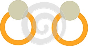 Drawing a fancy earring pattern in color