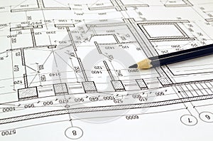 Drawing a floor plan of the building