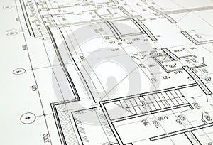Drawing a floor plan of the building