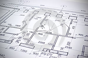 Drawing a floor plan of the building