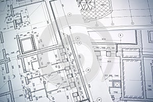 Drawing a floor plan of the building
