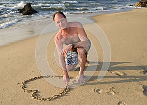 Drawing a Heart in the Sand