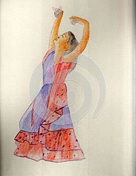 Kathak Dancer, in costume photo
