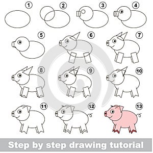 Drawing kid tutorial. photo