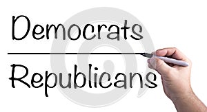Drawing The Line Between Democrats And Republicans photo